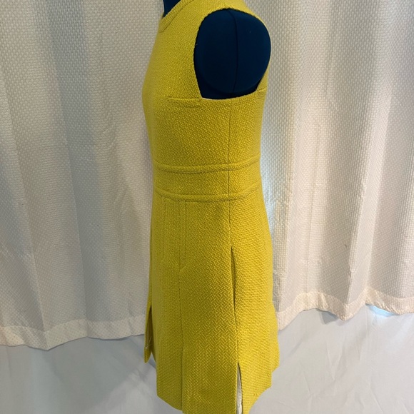 Diane Von Furstenberg Jackie Boucle Dress Yellow Tweed Vintage Fall Size 2 EUC!! - Picture 4 of 16